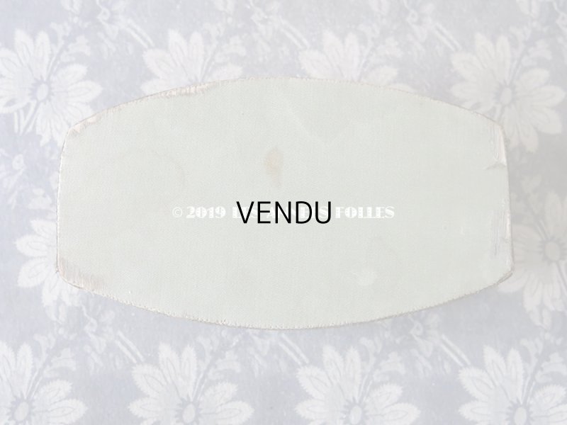 画像6: 1920年代 アンティーク リボン刺繍の カルトナージュボックス　