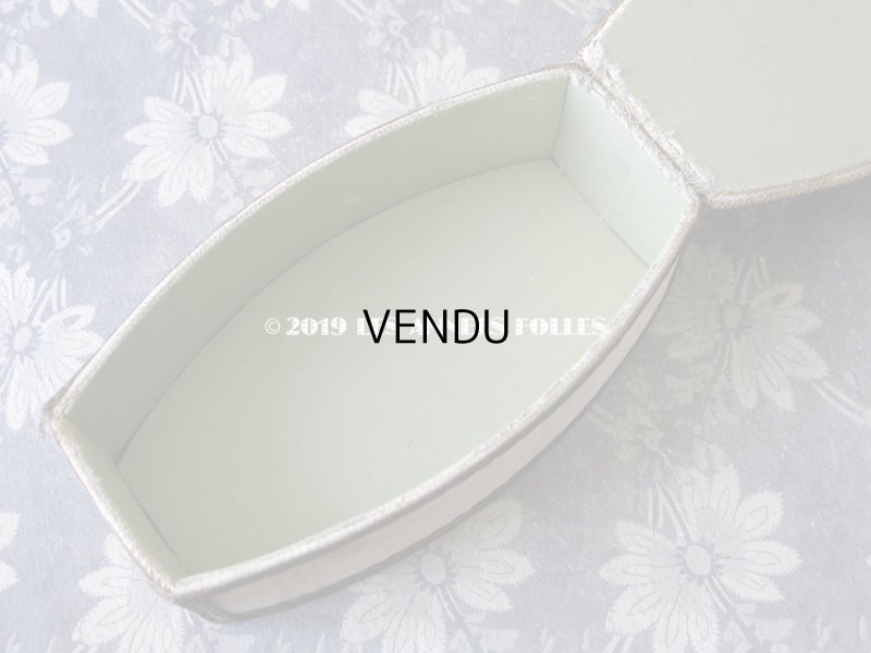 画像9: 1920年代 アンティーク リボン刺繍の カルトナージュボックス　