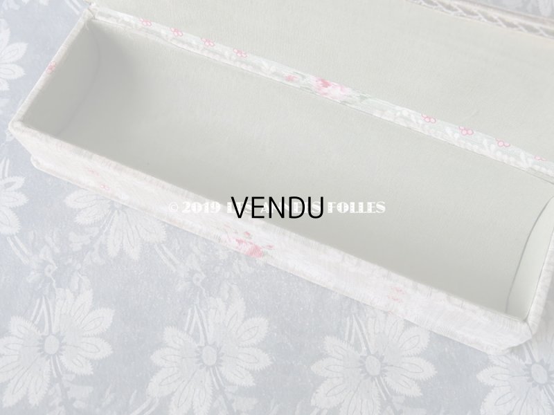 画像7: 1900年代 アンティーク 薔薇の小さなカルトナージュボックス