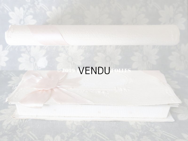 画像8: アンティーク ドラジェのお菓子箱 薔薇のガーランド＆ピンクのリボン