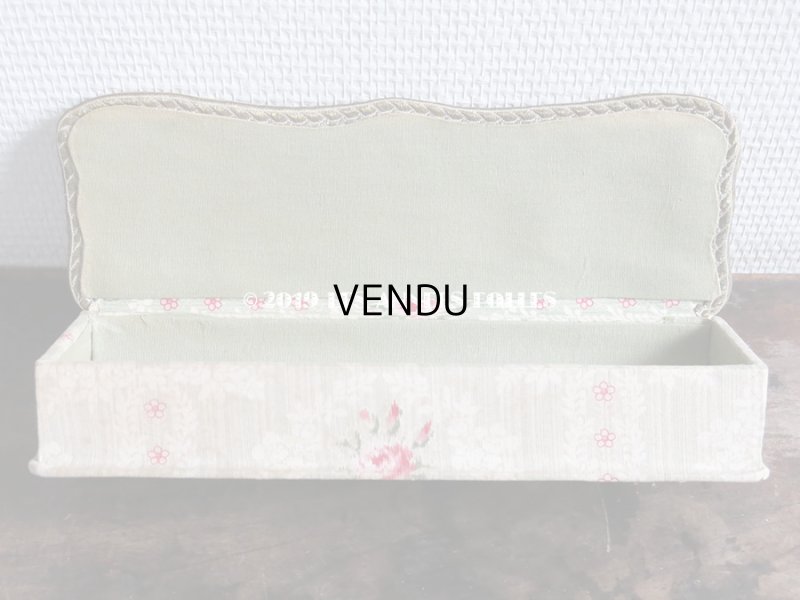 画像6: 1900年代 アンティーク 薔薇の小さなカルトナージュボックス