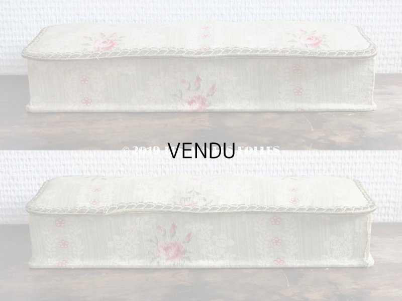 画像4: 1900年代 アンティーク 薔薇の小さなカルトナージュボックス