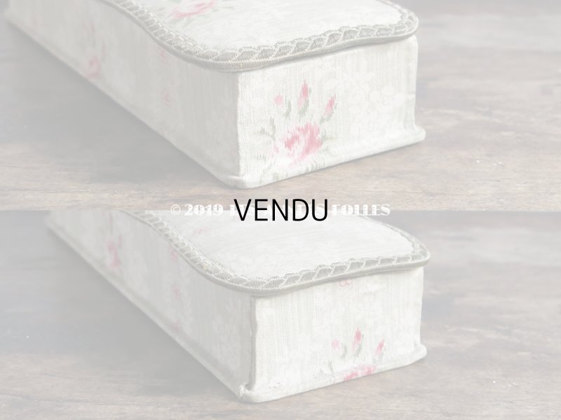 画像5: 1900年代 アンティーク 薔薇の小さなカルトナージュボックス