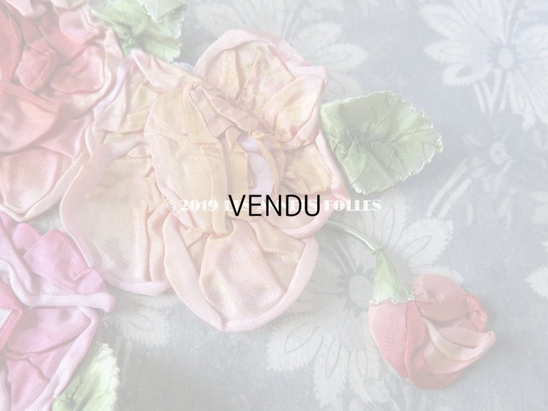 画像4: 未使用 1920年代 アンティーク ロココ調  薔薇の大きなモチーフ