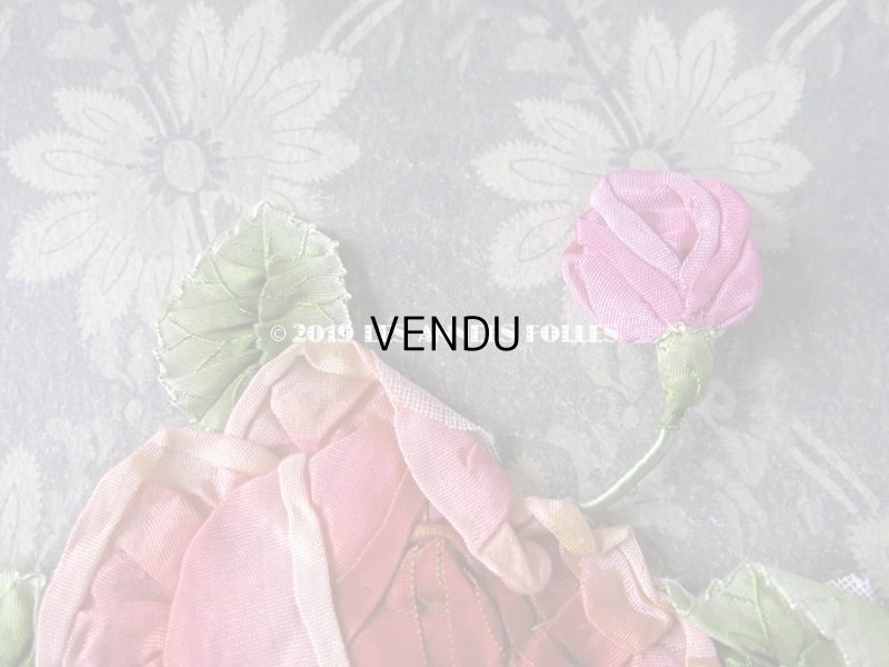 画像6: 未使用 1920年代 アンティーク ロココ調  薔薇の大きなモチーフ