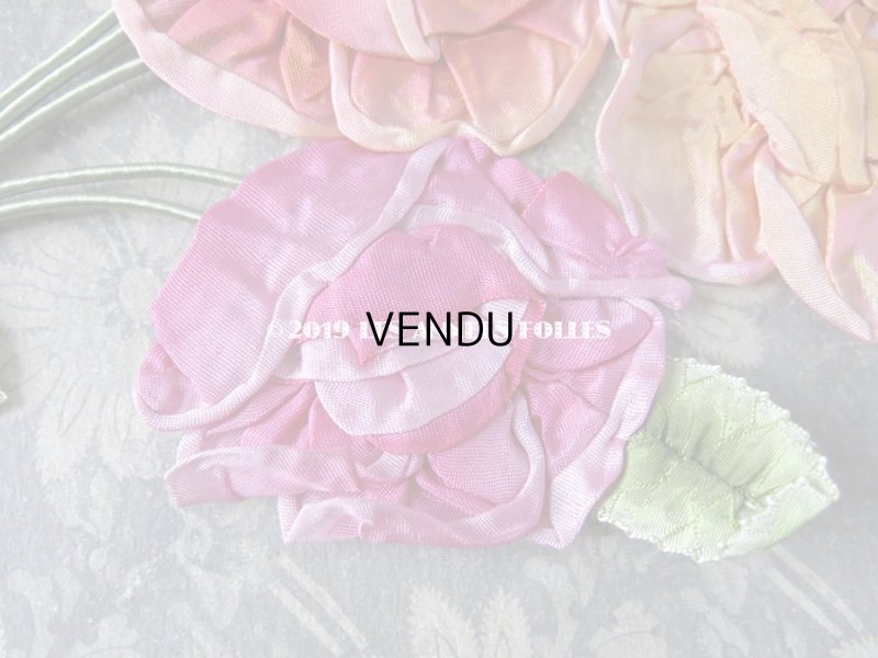 画像3: 未使用 1920年代 アンティーク ロココ調  薔薇の大きなモチーフ