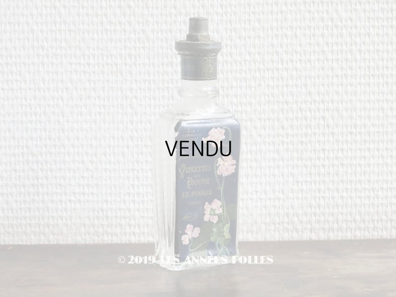 画像1: 1900年代 アンティーク パフュームボトル 菫の香水瓶 EAU DE TOILETTE VIOLETTES DES PARME - ED.PINAUD -