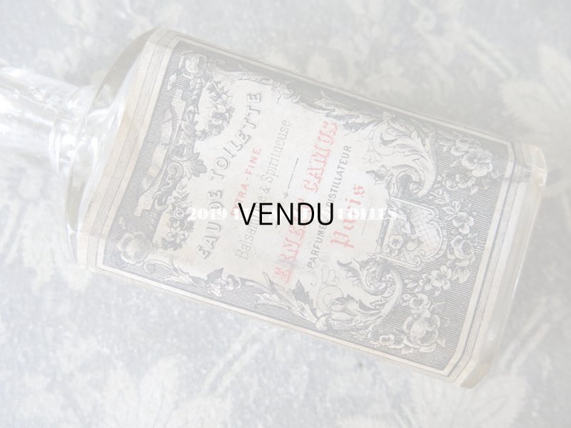 画像7: アンティーク パフュームボトル 薔薇のガーランド EAU DE TOILETTE - ERNEST CAMUS PARIS -