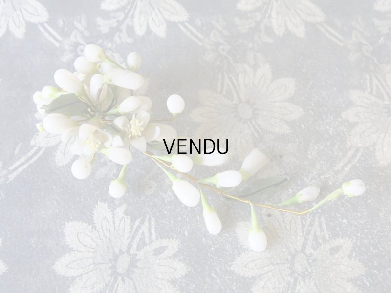 画像13: 1900年代 アンティーク ワックスフラワーのブーケ & ヘッドドレスのセット ウェディングブーケ  結婚式 ティアラ