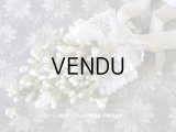 1900年代 アンティーク ワックスフラワーのブーケ & ヘッドドレスのセット　ウェディングブーケ 　結婚式 ティアラ