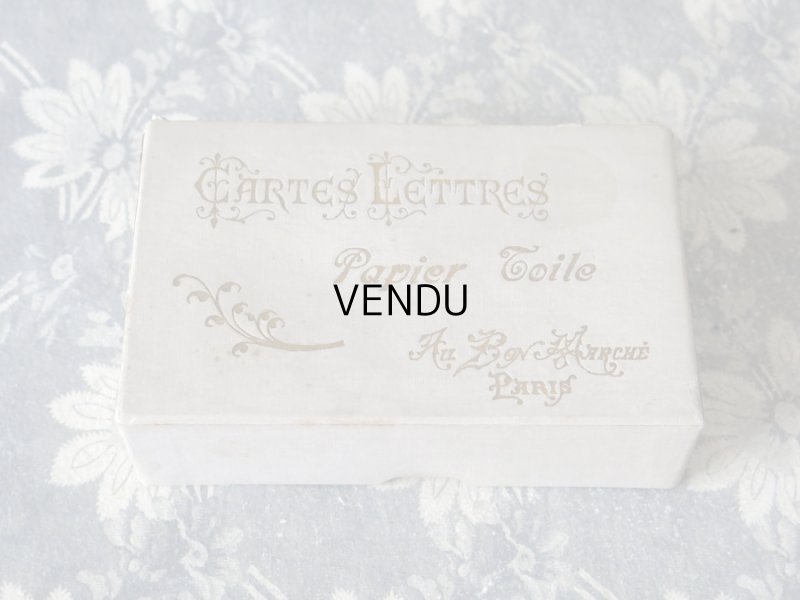 画像2: 1900年代 アンティーク レターセットの紙箱 CARTES LETTRES PAPIERTOILE - AU BON MARCHE PARIS -