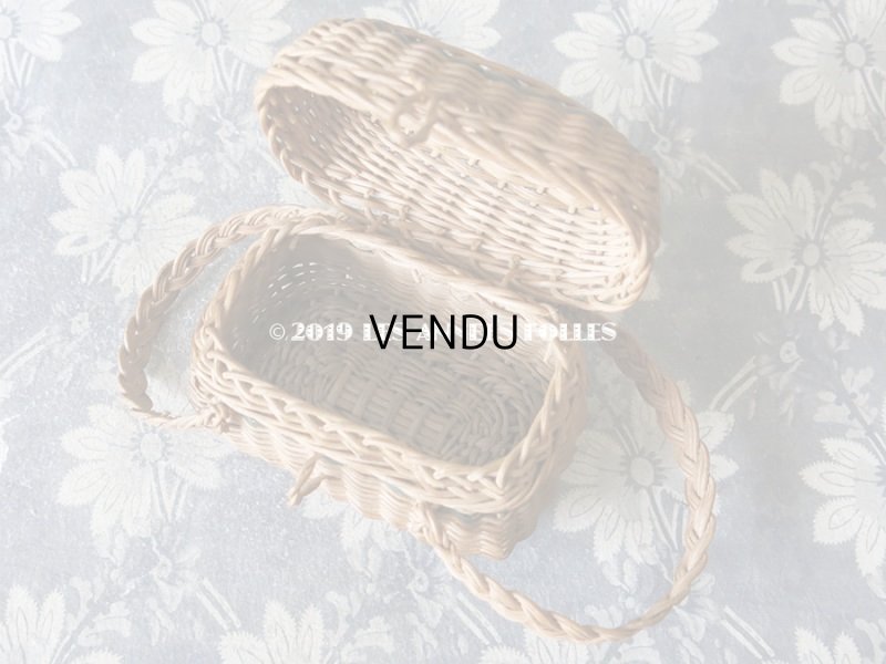 画像8: アンティーク ドール用 パニエ グリーンのライン入り