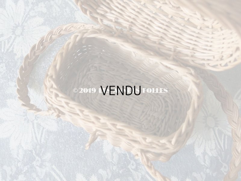 画像9: アンティーク ドール用 パニエ グリーンのライン入り