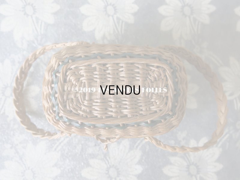 画像6: アンティーク ドール用 パニエ グリーンのライン入り