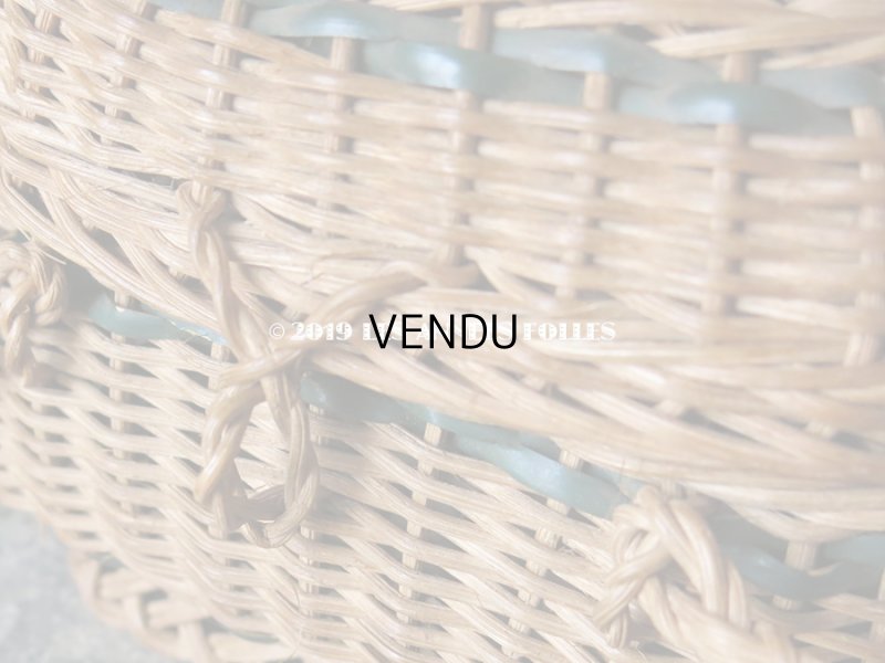 画像7: アンティーク ドール用 パニエ グリーンのライン入り