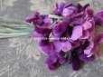 画像3: アンティーク　菫の布花 ベルベット コサージュ (3)