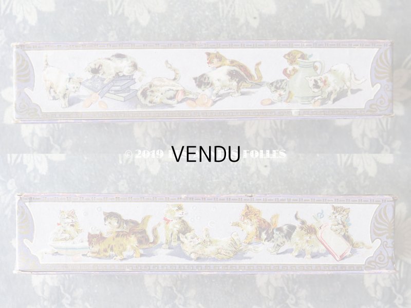 画像5: 1898年 アンティーク 猫のソープボックス LE PETIT CHAT - C.FERRIER & CIE. MARSEILLE -