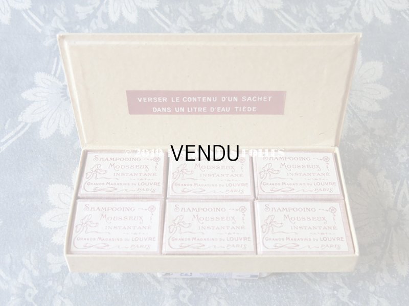 画像5: 未使用 1920年代 アンティーク ルーブル百貨店　ソープボックス SHAMPOOING MOUSSEUX INSTANTE - GRANDS MAGASINS DU LOUVRE PARIS -