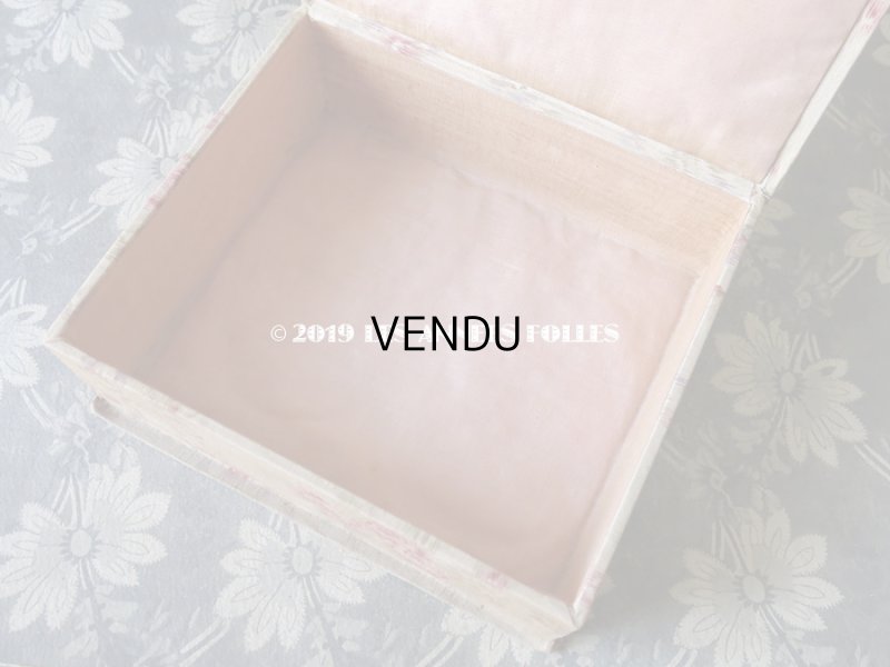 画像8: 1900年代 アンティーク 薄紫色のリボン & 薔薇のガーランド  カルトナージュボックス