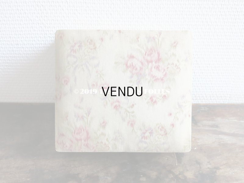 画像3: 1900年代 アンティーク 薄紫色のリボン & 薔薇のガーランド  カルトナージュボックス