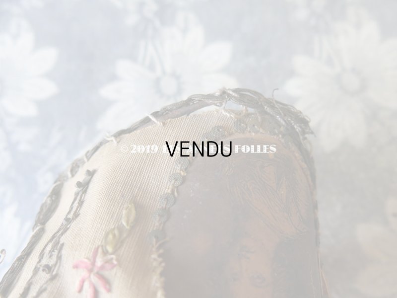 画像7: 19世紀 アンティーク  キャンドルシェード 薔薇のリボン刺繍