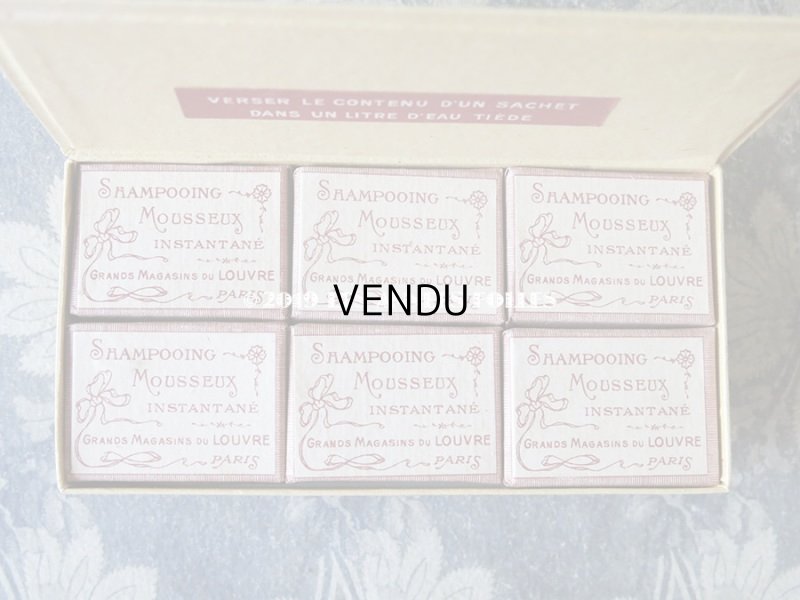画像6: 未使用 1920年代 アンティーク ルーブル百貨店　ソープボックス SHAMPOOING MOUSSEUX INSTANTE - GRANDS MAGASINS DU LOUVRE PARIS -