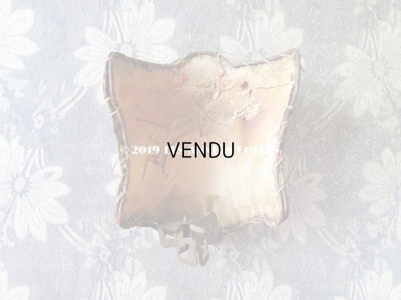 画像8: 19世紀 アンティーク  キャンドルシェード 薔薇のリボン刺繍