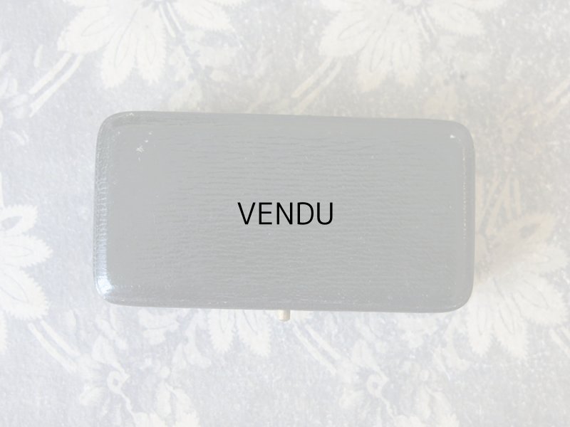 画像6: アンティーク 本革製 ジュエリーボックス ブラック