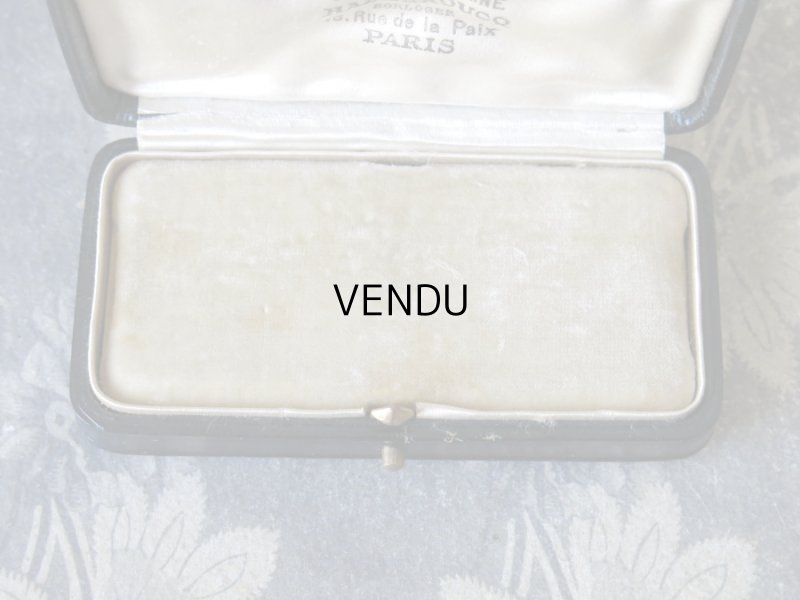 画像3: アンティーク 本革製 ジュエリーボックス ブラック