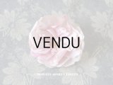 アンティーク 淡いピンクの薔薇のコサージュ 