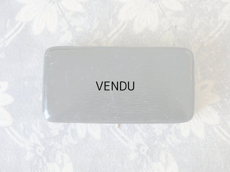 画像5: アンティーク 本革製 ジュエリーボックス ブラック