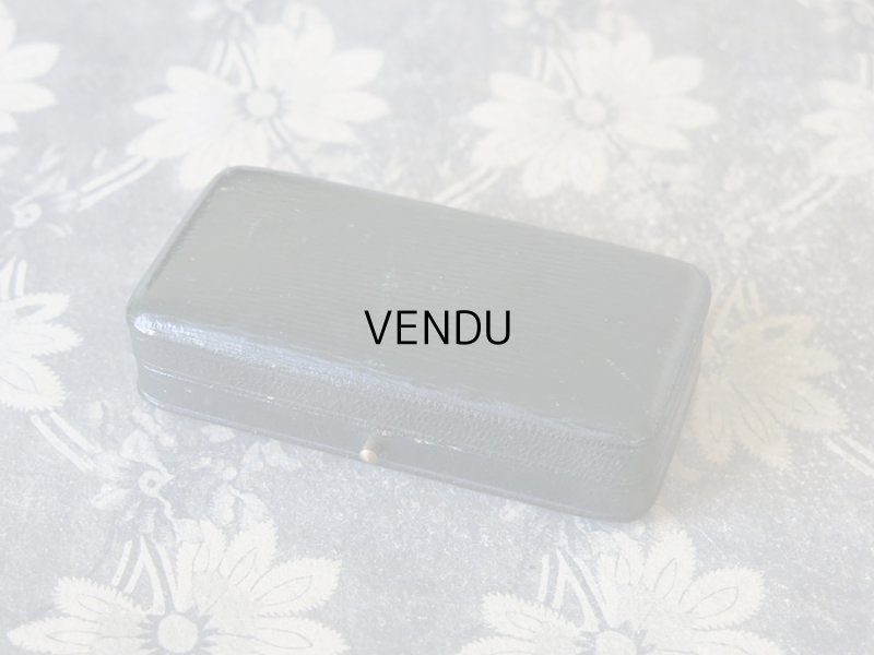 画像4: アンティーク 本革製 ジュエリーボックス ブラック