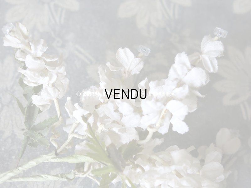 画像8: 19世紀末 アンティーク  オフホワイトの花のコサージュ　布花