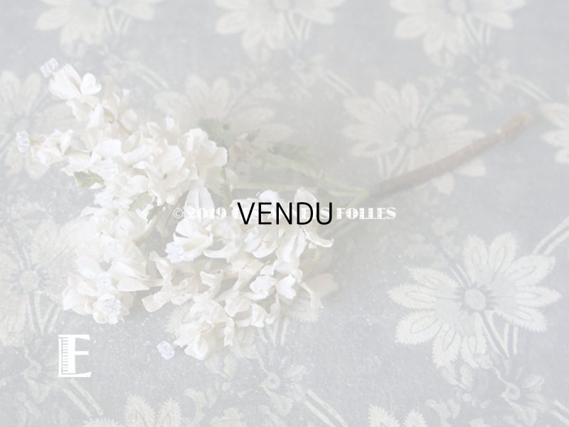 画像16: 19世紀末 アンティーク  オフホワイトの花のコサージュ　布花