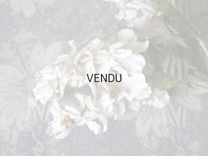 画像11: 19世紀末 アンティーク  オフホワイトの花のコサージュ　布花