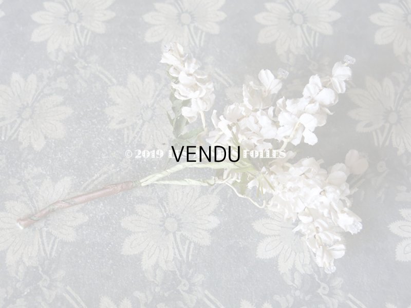画像6: 19世紀末 アンティーク  オフホワイトの花のコサージュ　布花