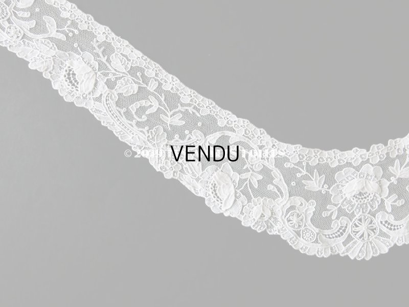 画像4: 新品同様 19世紀末 アンティーク ニードルレース ポワンドローズの付け襟 ポワンドガーズ 【ポワン・ド・ガーズ】 【ポワン・ド・ローズ】 