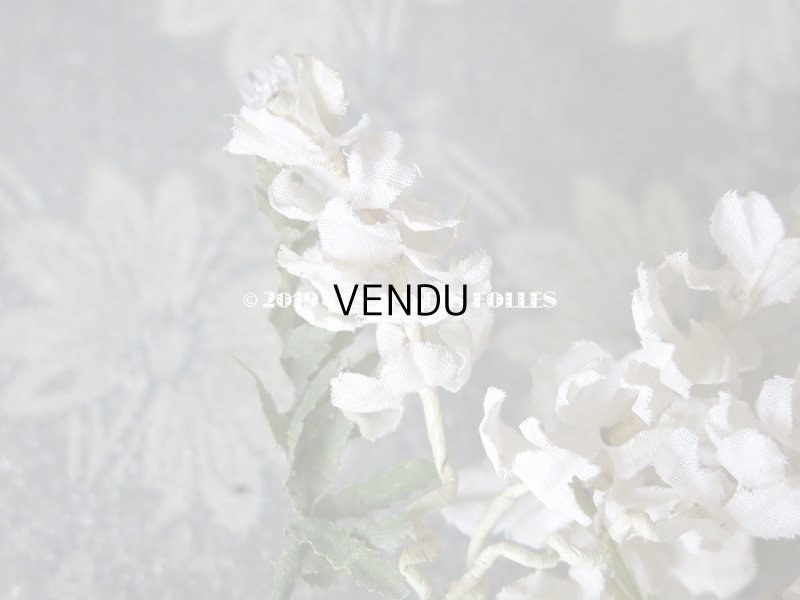 画像7: 19世紀末 アンティーク  オフホワイトの花のコサージュ　布花