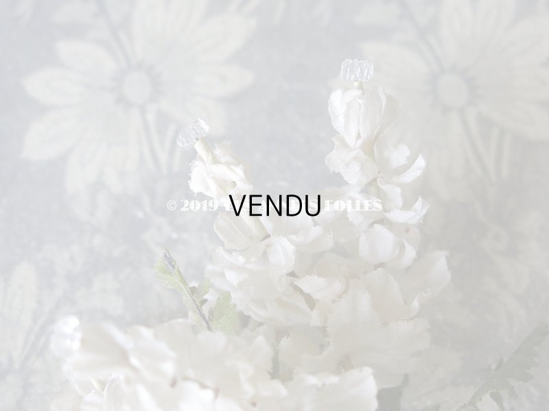 画像18: 19世紀末 アンティーク  オフホワイトの花のコサージュ　布花