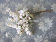 画像9: 19世紀末 アンティーク  オフホワイトの花のコサージュ　布花