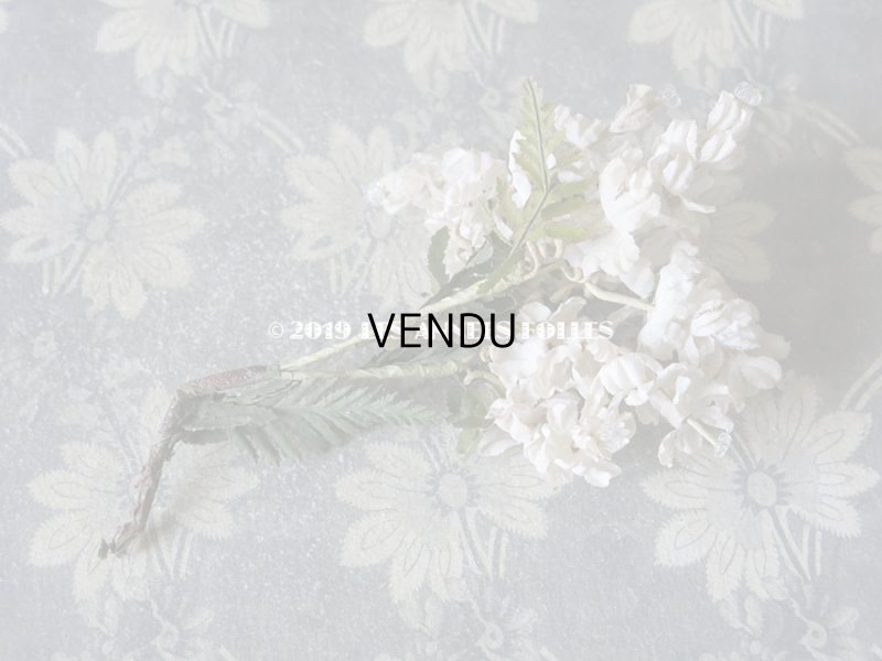 画像3: 19世紀末 アンティーク  オフホワイトの花のコサージュ　布花