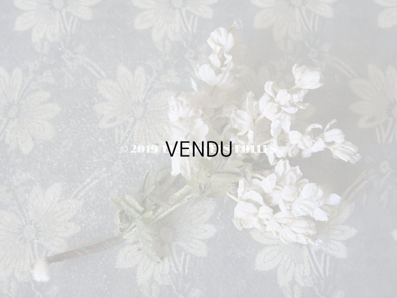 画像14: 19世紀末 アンティーク  オフホワイトの花のコサージュ　布花