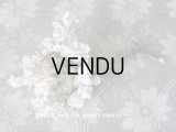 19世紀末 アンティーク  オフホワイトの花のコサージュ　布花