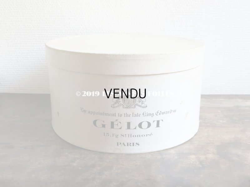画像3: アンティーク ハットボックス M - GELOT -