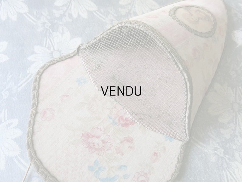 画像5: 19世紀 アンティーク ブーケ入れ 花模様