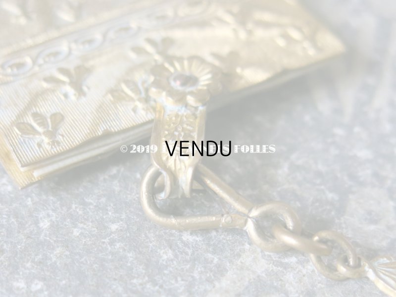 画像7: 19世紀 アンティーク シャトレーヌ ナポレオンの蜜蜂の紋章 & エルミンの紋章 CHATELAINE POMPONNE