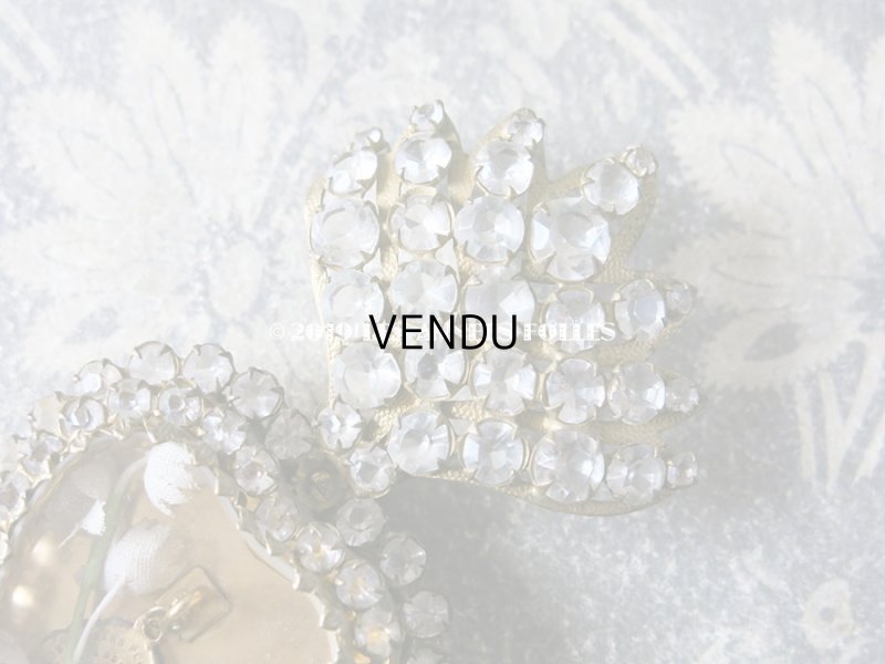 画像5: 19世紀 アンティーク ルリケール 聖母マリアのハート 鈴蘭の布花＆メダイユ