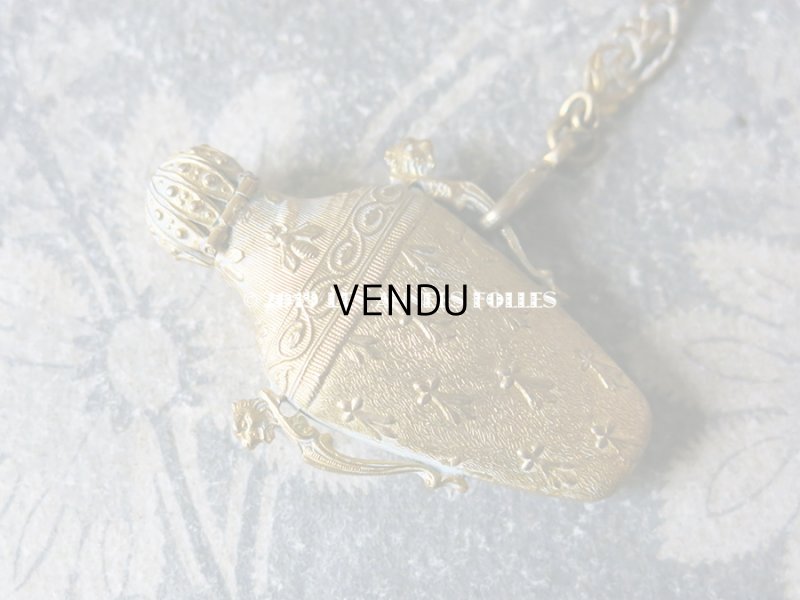 画像14: 19世紀 アンティーク シャトレーヌ ナポレオンの蜜蜂の紋章 & エルミンの紋章 CHATELAINE POMPONNE