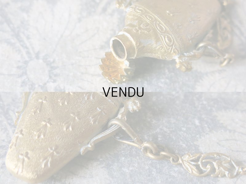 画像15: 19世紀 アンティーク シャトレーヌ ナポレオンの蜜蜂の紋章 & エルミンの紋章 CHATELAINE POMPONNE