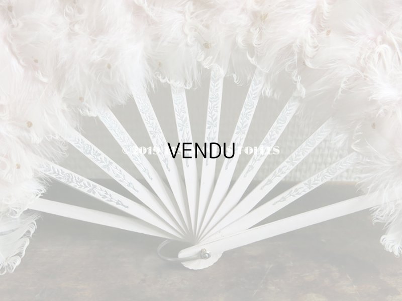 画像3: 1900年代 アンティーク ピンクのフェザーのファン 